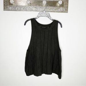 Banana Republic Open Chunky Knit Sleeveless Sweater Vest Large
